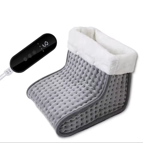 Electric Heated Foot Warmer Pad | Soft Plush Heating Pad with 9-Level Temperature Control
