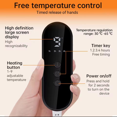 Electric Heated Foot Warmer Pad | Soft Plush Heating Pad with 9-Level Temperature Control