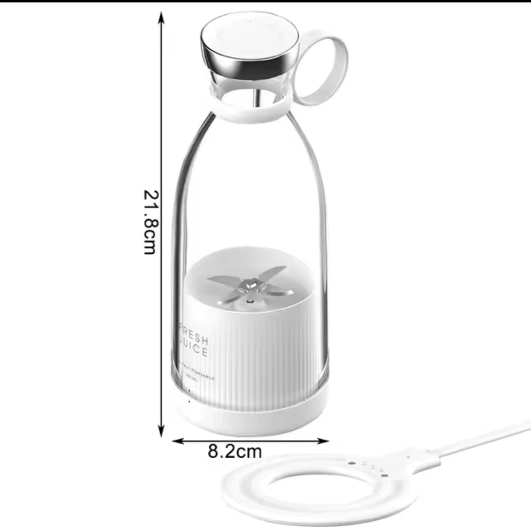 Wireless Rechargeable Juicer Cup with 6 Blades | Portable Smoothie & Fruit Blender