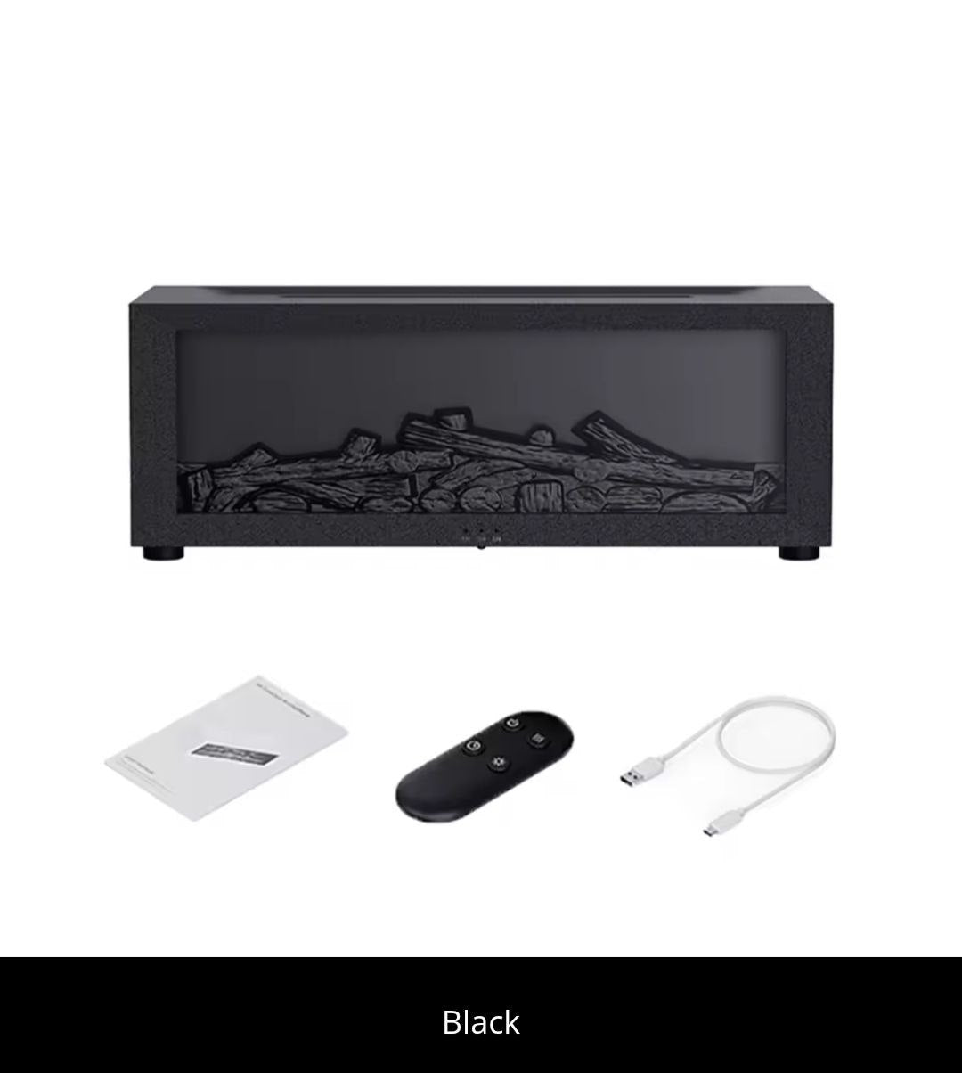 Flame Effect Aroma Humidifier with Essential Oils | Automatic Fragrance Diffuser with LED Lighting & Remote Control